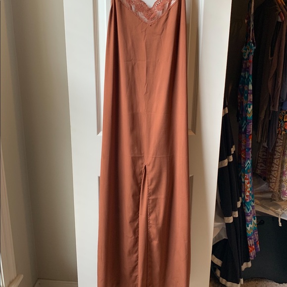 Rust Slip Dress - Picture 2 of 5
